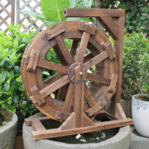 防腐木風(fēng)車荷蘭風(fēng)車田園風(fēng)車戶外大型木質(zhì)電動實木景觀風(fēng)車水車